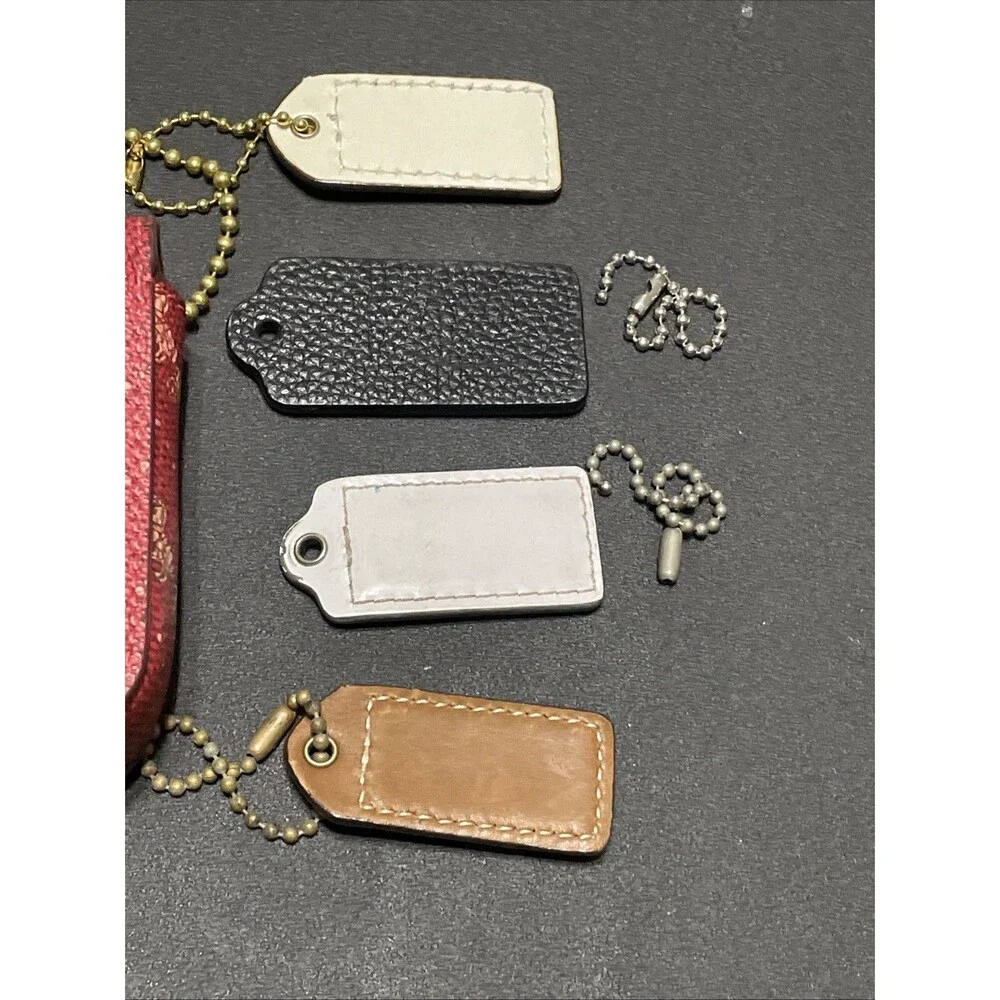 COACH hang tag bag charm Accessory Lot Of 9 Flaws READ Y2K